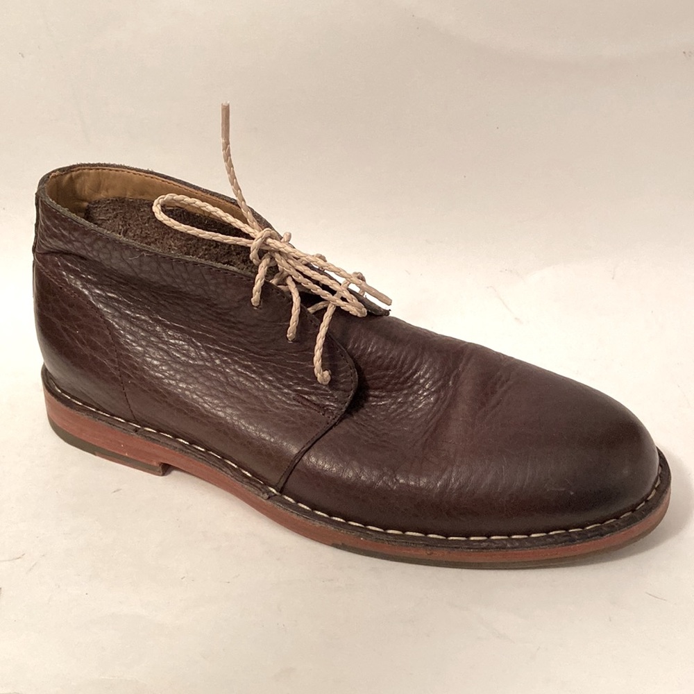 Cole Haan Brown Leather Handmade Lace-up Chukka Boots so 10 M